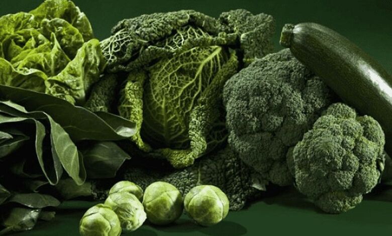 grünes Gemüse zur Gewichtsreduktion pro Woche um 7 kg