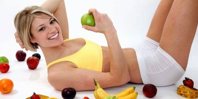 Obst und Bewegung zur Gewichtsreduktion in einem Monat